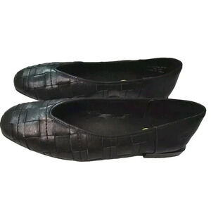 Frye ballet flats casual shoes Claire woven soft leather square toes size 9 wome